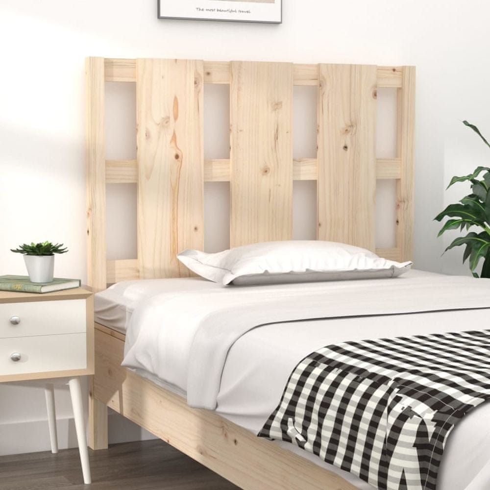 Vidaxl Čelo postele, 105,5x4x100 cm, masívne borovicové drevo
